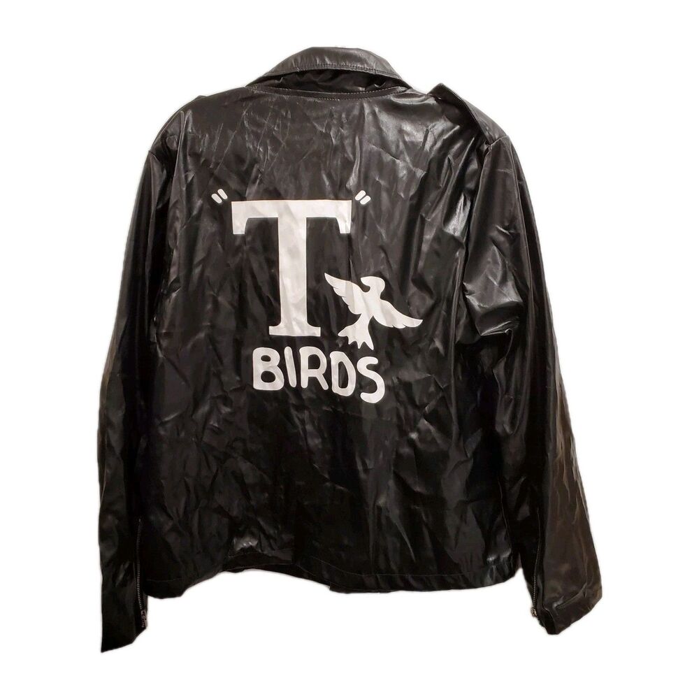 Grease T-Birds Jacket Black Faux Leather Costume Adult 2020 Paramount Pictures